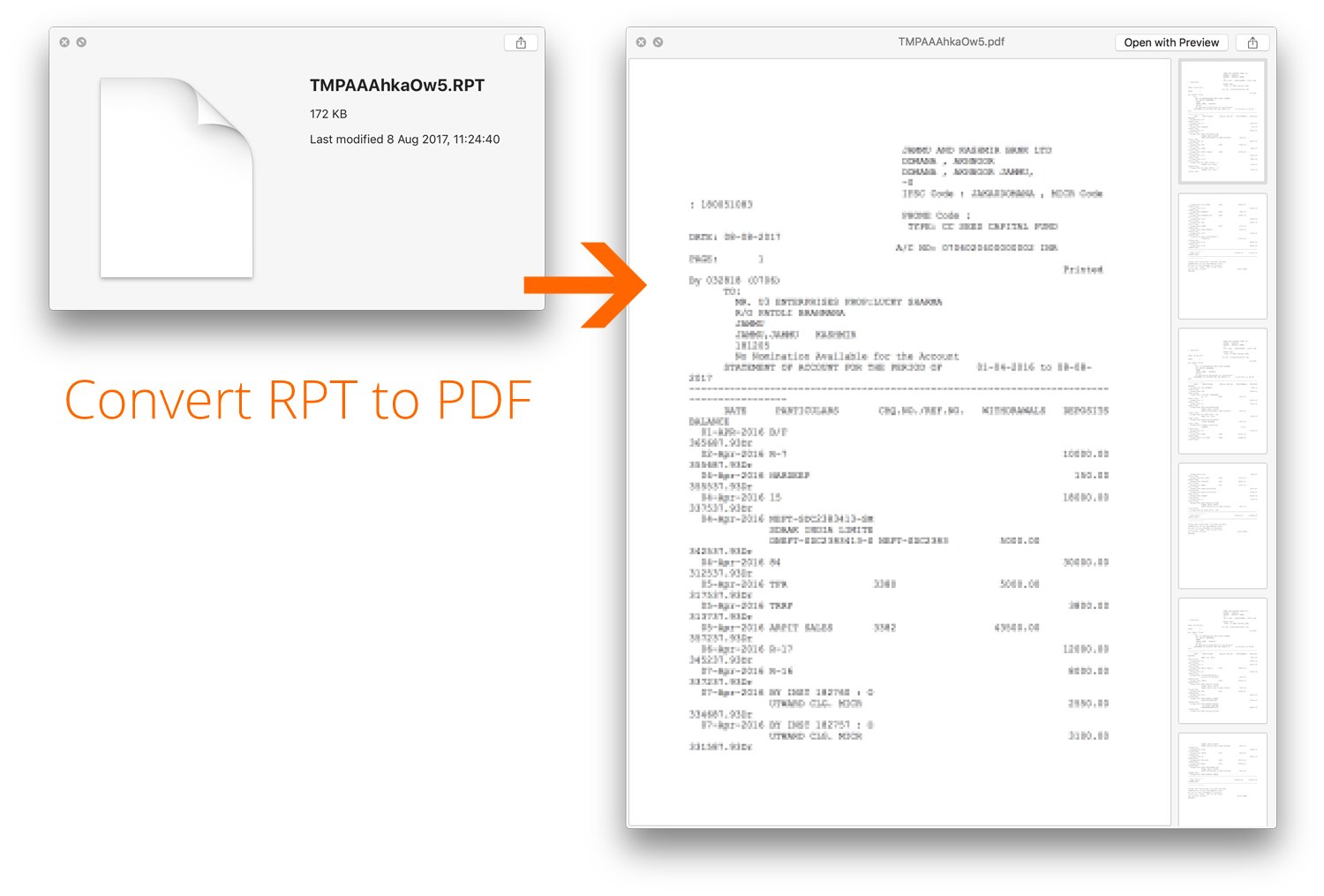 Rpt File Open software, free download
